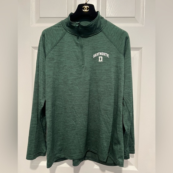 Dartmouth Womens Performance Pullover Charles River Size L Spacedye Forest Green - Picture 7 of 8